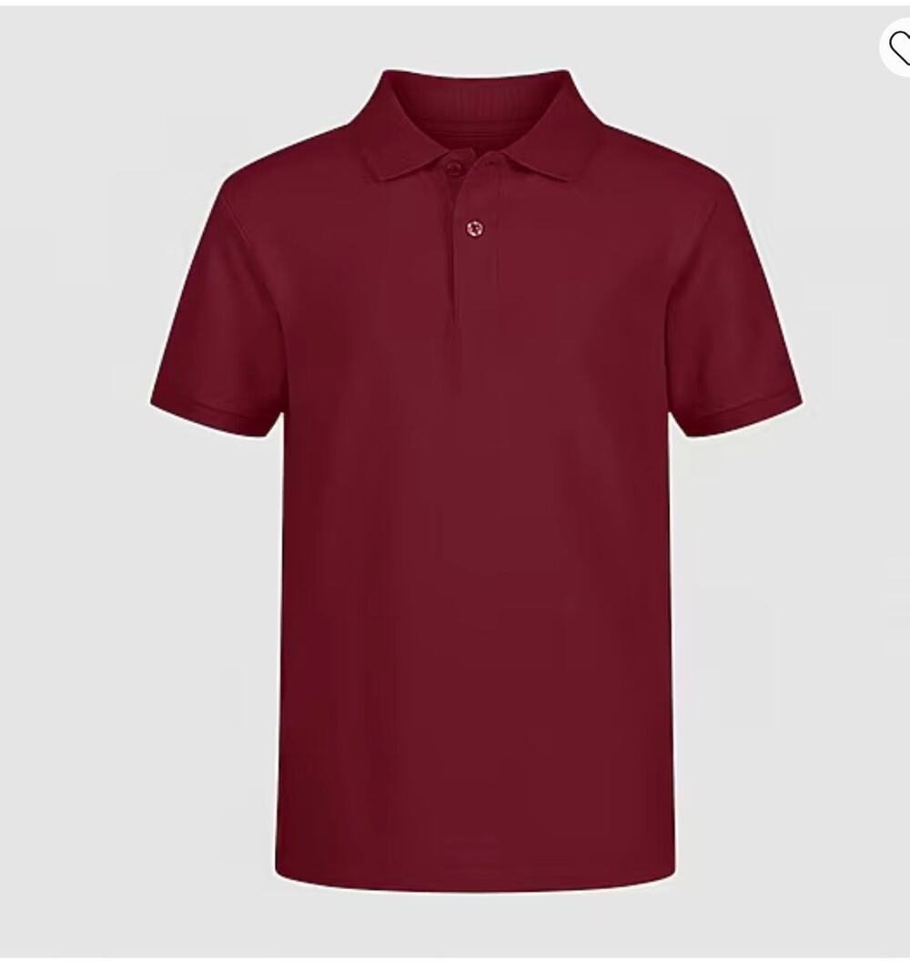 NEW! Izod L 10/12 Short Sleeve Stretch Pique Uniform Polo Shirt Burgundy
